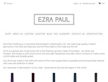 Tablet Screenshot of ezrapaul.com